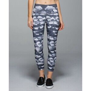 LULULEMON High Times Full-on Luon Dream Rose Stripe Leggings Size 4-6? 25" Waist